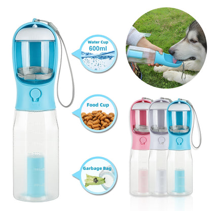 Bark Bottle Portable - Food Feeder, Drinker, Poop Dispenser